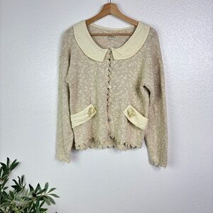 Vintage HOT KNOTS Cottagecore Cardigan Sweater Size M